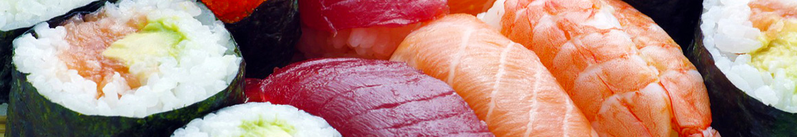 Eating Sushi at Top Sushi restaurant in Cypress, TX.